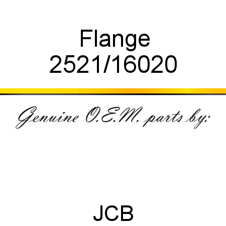 Flange 2521/16020