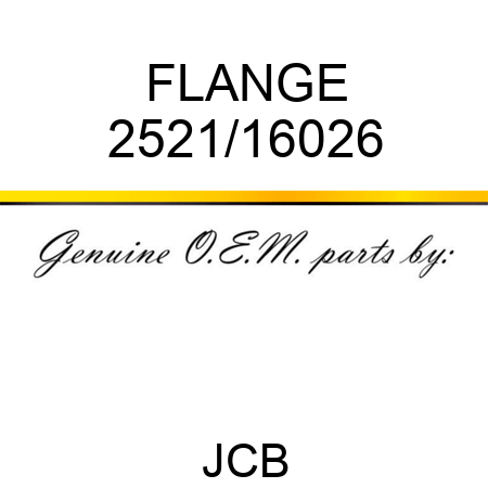 FLANGE 2521/16026