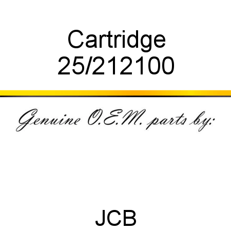 Cartridge 25/212100