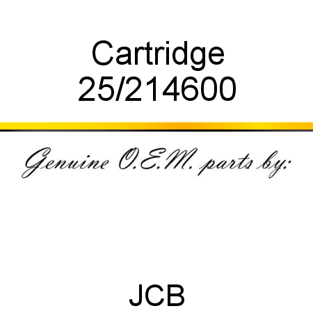 Cartridge 25/214600