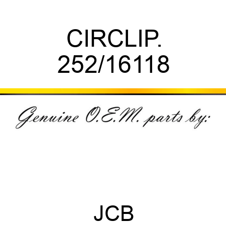 CIRCLIP. 252/16118