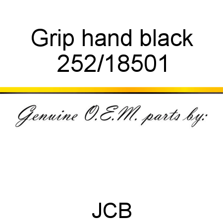 Grip, hand, black 252/18501