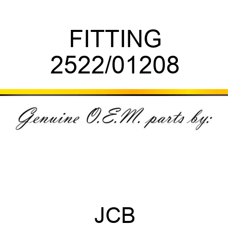 FITTING 2522/01208