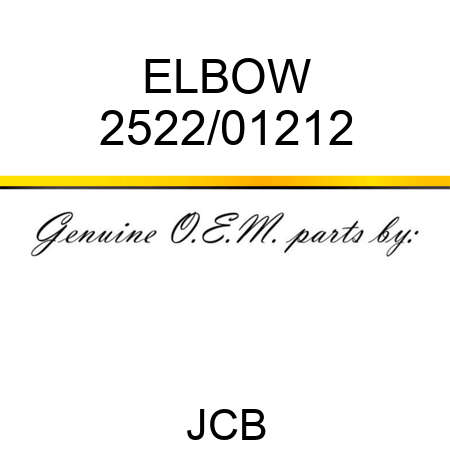 ELBOW 2522/01212