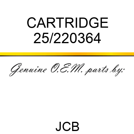 CARTRIDGE 25/220364