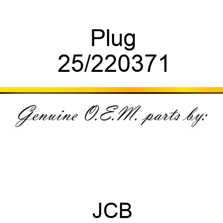 Plug 25/220371