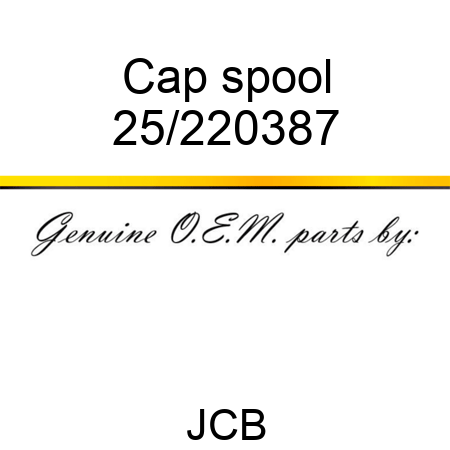 Cap spool 25/220387