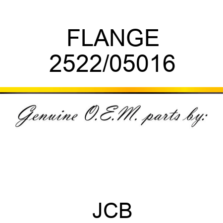FLANGE 2522/05016