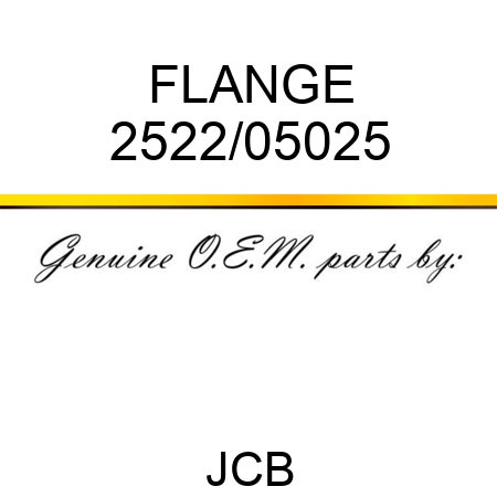 FLANGE 2522/05025