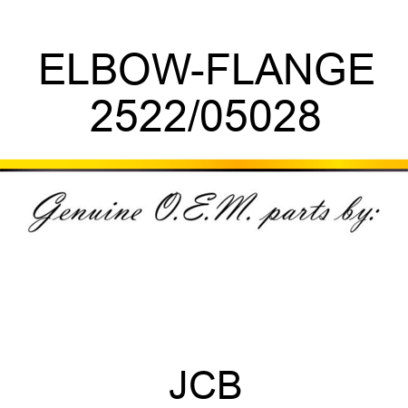 ELBOW-FLANGE 2522/05028