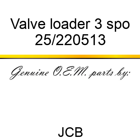 Valve loader 3 spo 25/220513