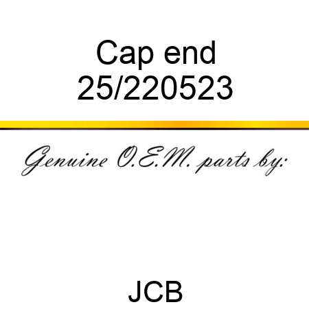 Cap end 25/220523