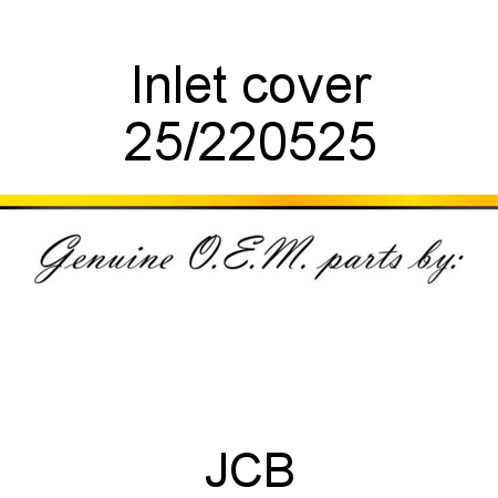 Inlet cover 25/220525