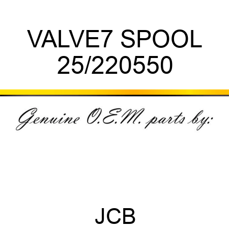 VALVE,7 SPOOL 25/220550