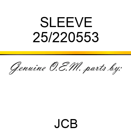SLEEVE 25/220553