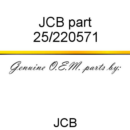 JCB part 25/220571