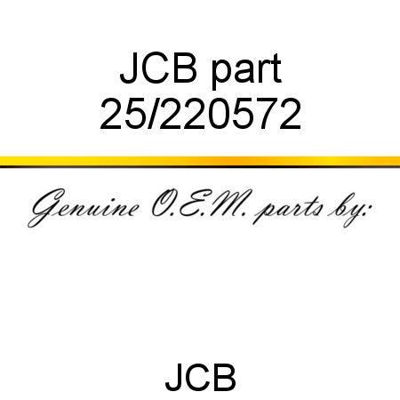 JCB part 25/220572