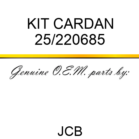 KIT CARDAN 25/220685