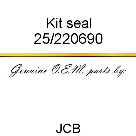 Kit, seal 25/220690