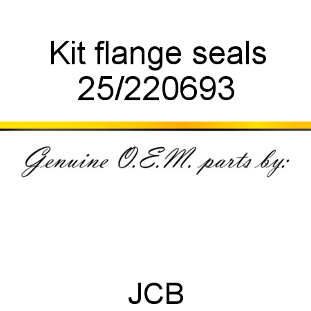 Kit, flange seals 25/220693