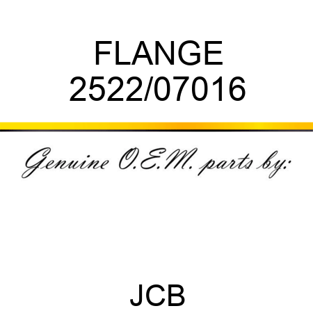 FLANGE 2522/07016