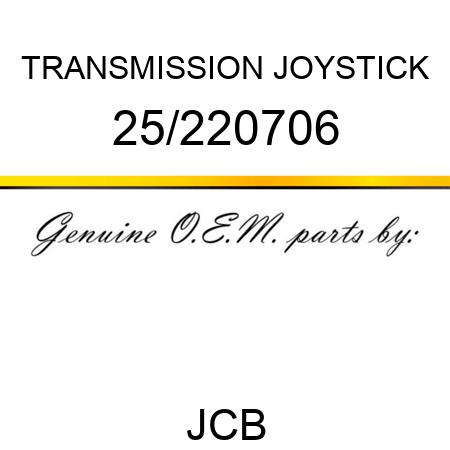 TRANSMISSION JOYSTICK 25/220706