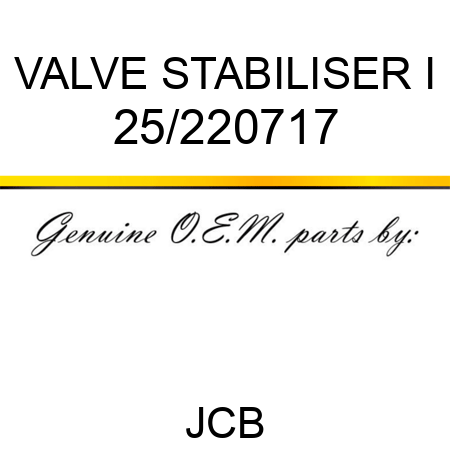 VALVE STABILISER I 25/220717