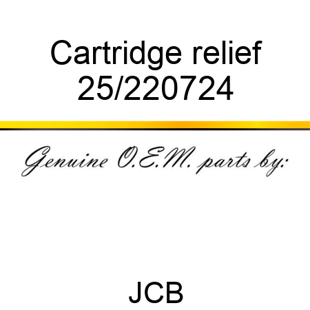 Cartridge relief 25/220724