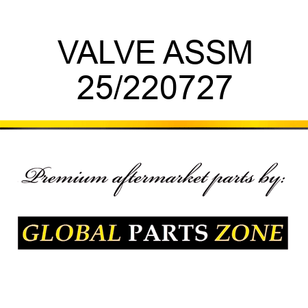 VALVE ASSM 25/220727