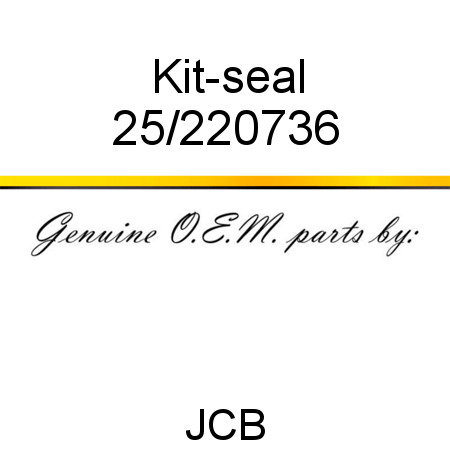 Kit-seal 25/220736