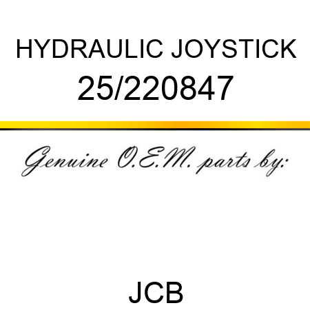 HYDRAULIC JOYSTICK 25/220847