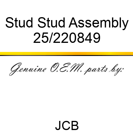 Stud Stud Assembly 25/220849