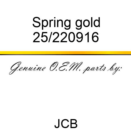Spring gold 25/220916