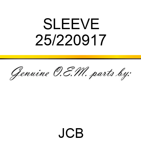 SLEEVE 25/220917