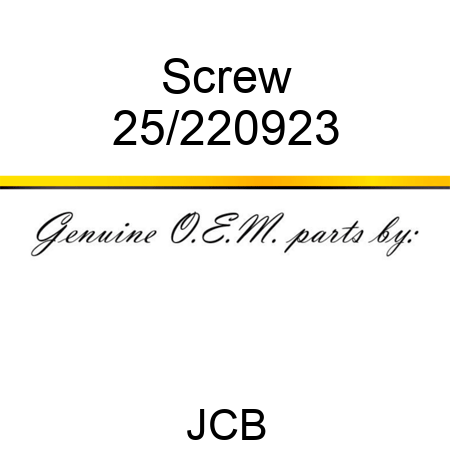 Screw 25/220923