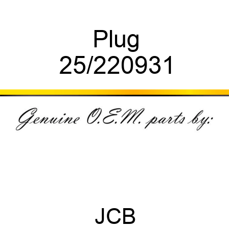 Plug 25/220931