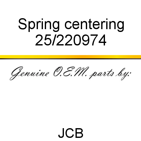 Spring, centering 25/220974