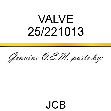 VALVE 25/221013
