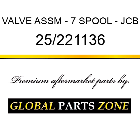 VALVE ASSM - 7 SPOOL - JCB 25/221136