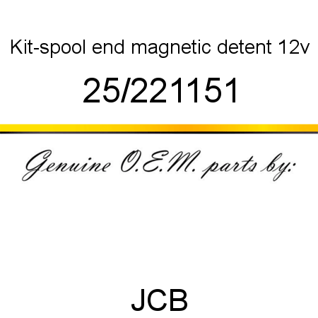 Kit-spool end, magnetic detent, 12v 25/221151
