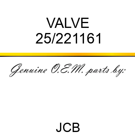 VALVE 25/221161