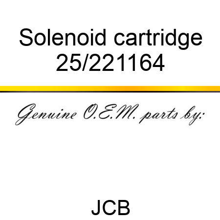 Solenoid cartridge 25/221164