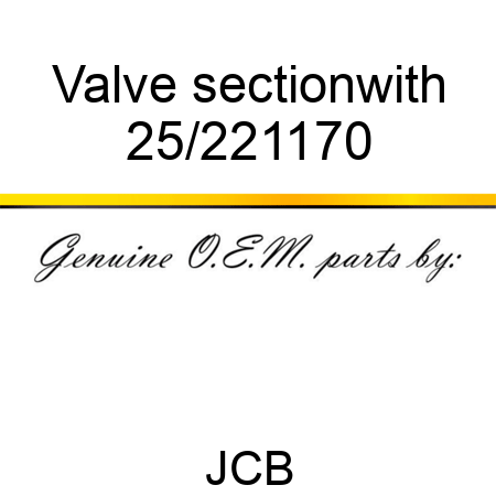 Valve section,with 25/221170