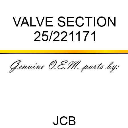 VALVE SECTION 25/221171