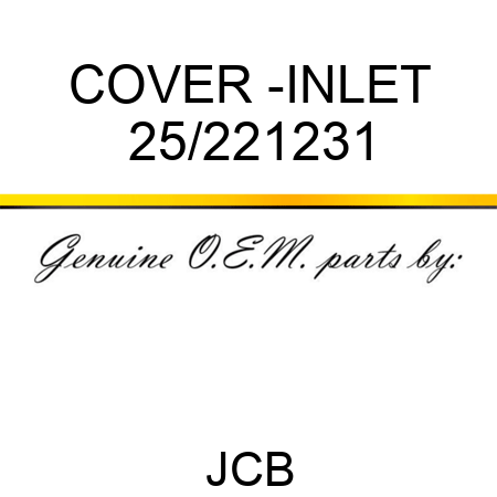 COVER -INLET 25/221231