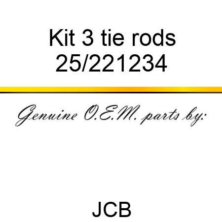 Kit 3 tie rods 25/221234