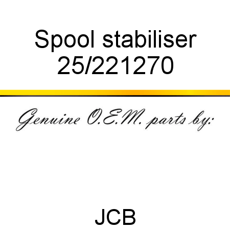 Spool, stabiliser 25/221270