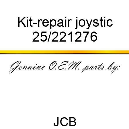 Kit-repair joystic 25/221276