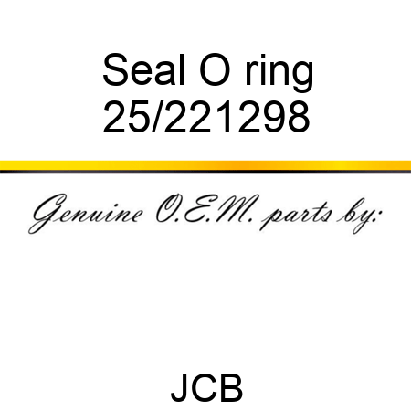 Seal O ring 25/221298