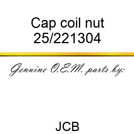 Cap coil nut 25/221304